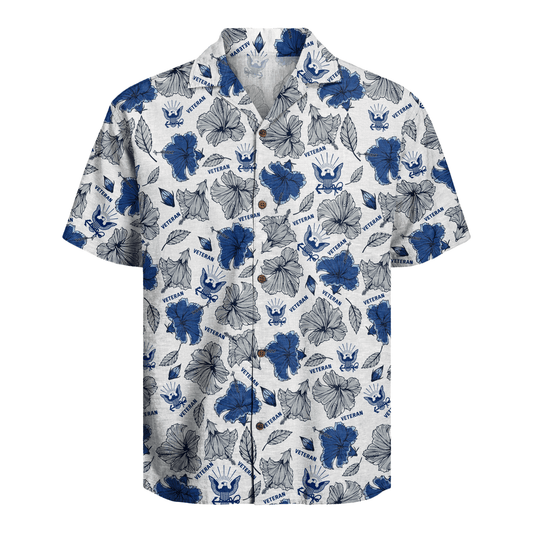 US Navy Veteran Hawaiian Shirt