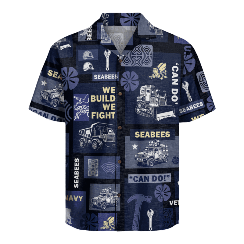 US Navy Seabees Hawaiian Shirt