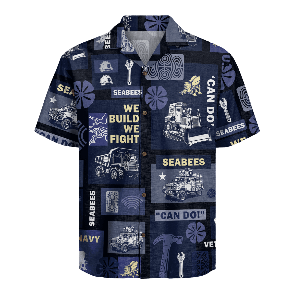 US Navy Seabees Hawaiian Shirt