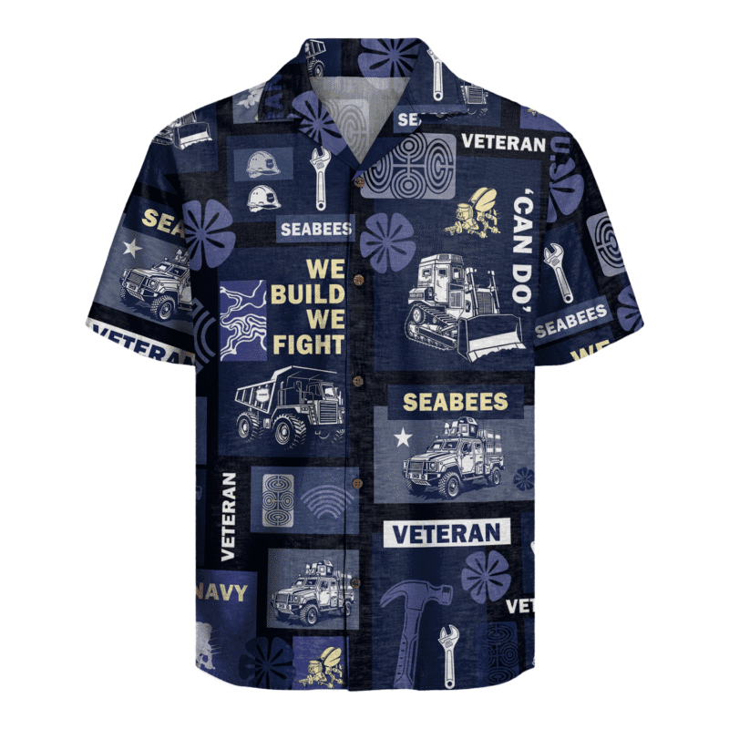 US Navy Seabees Veteran Hawaiian Shirt