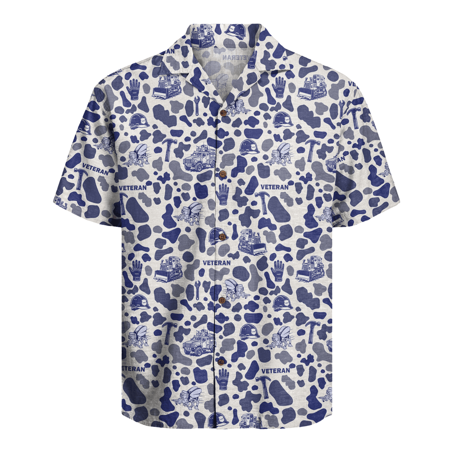 US Navy Seabees Veteran Hawaiian Shirt