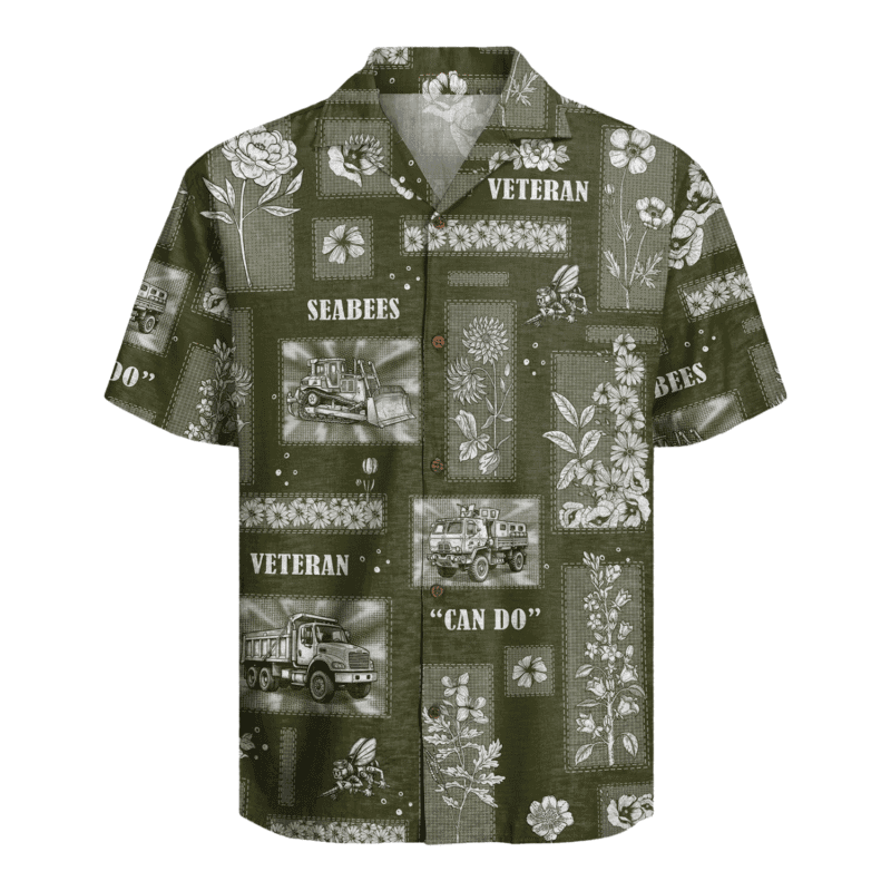 US Navy Seabees Veteran Hawaiian Shirt