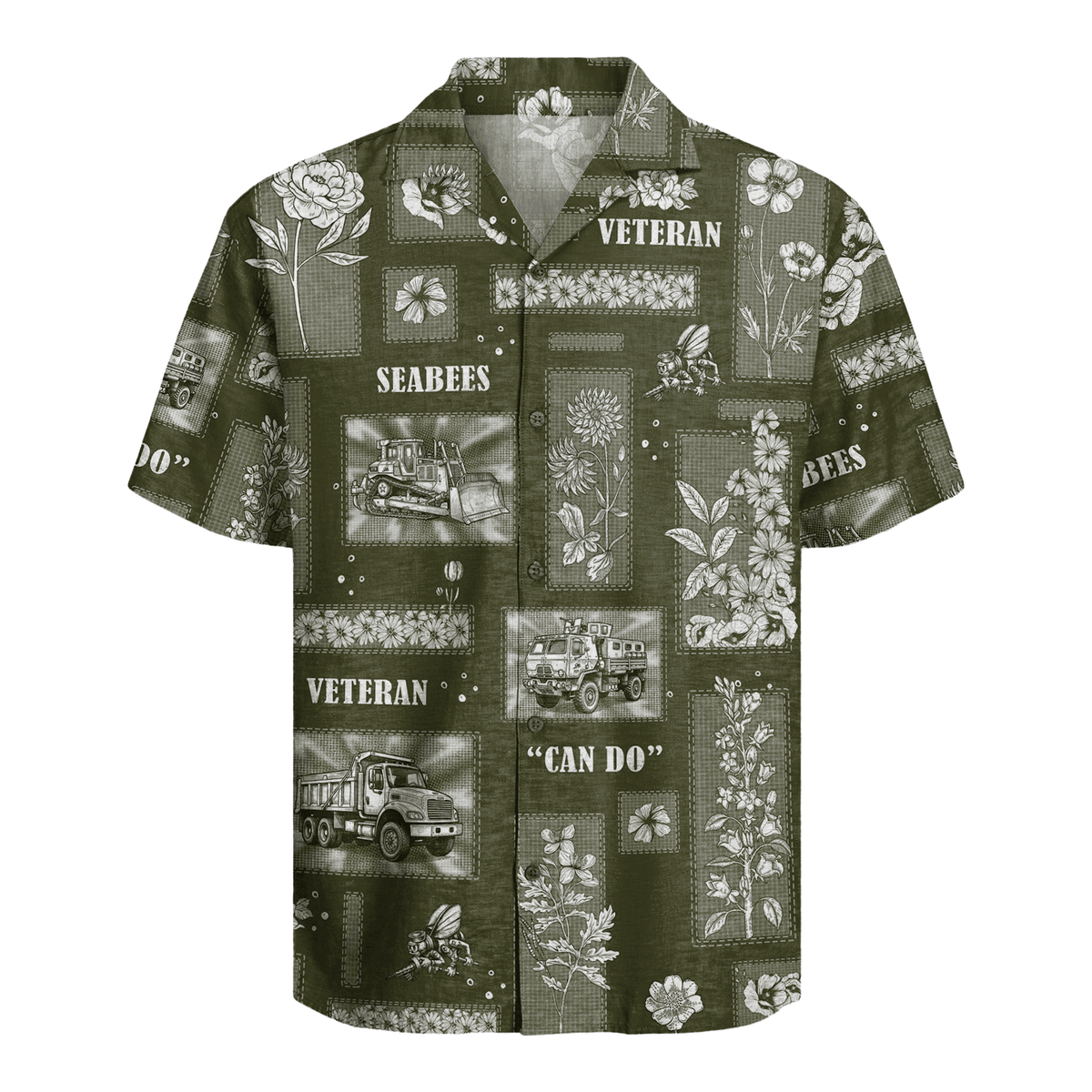 US Navy Seabees Veteran Hawaiian Shirt