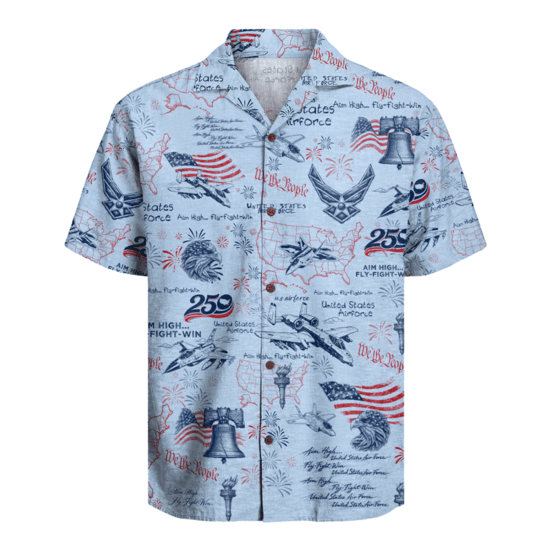 US Air Force – America 250th Anniversary Hawaiian Shirt