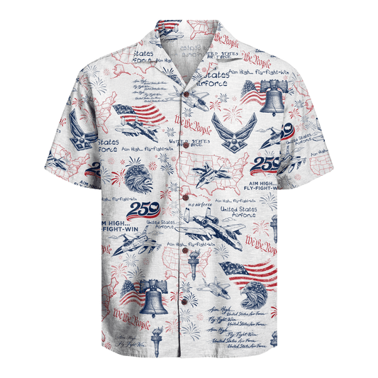 US Air Force – America 250th Anniversary Hawaiian Shirt