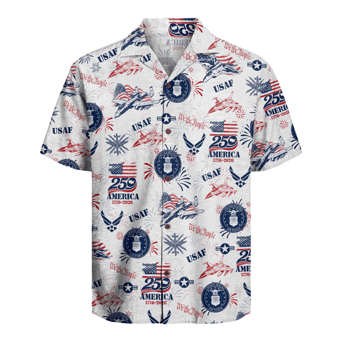 US Air Force – America 250th Anniversary Hawaiian Shirt