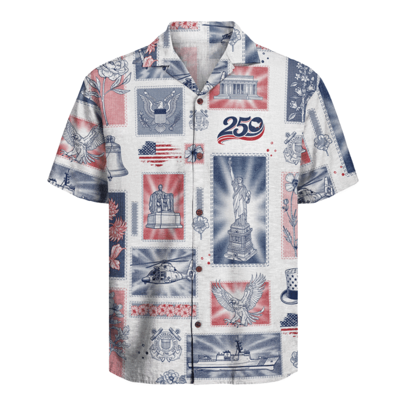 US Coast Guard – America 250th Anniversary Hawaiian Shirt