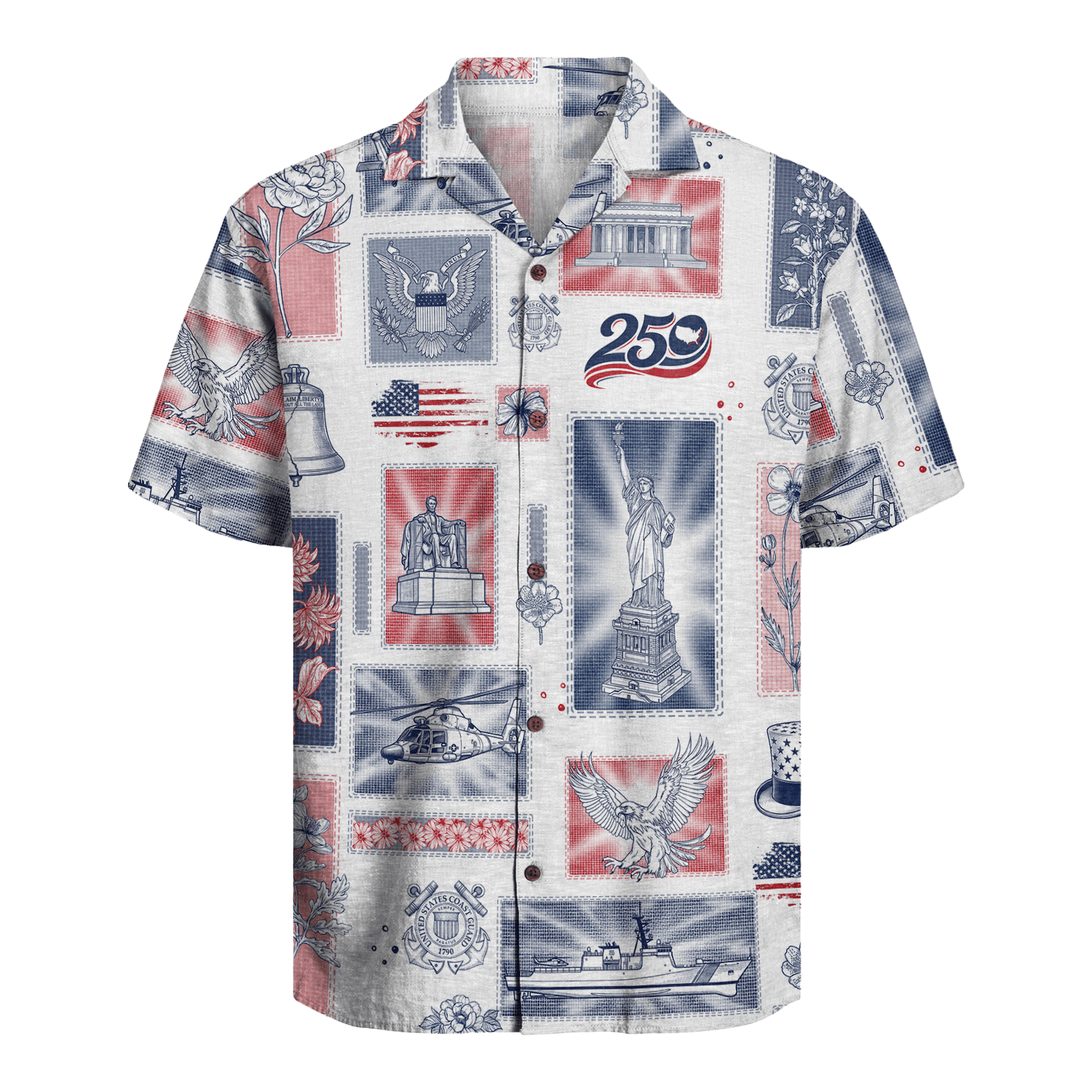 US Coast Guard – America 250th Anniversary Hawaiian Shirt