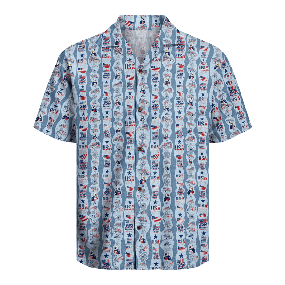 US Coast Guard – America 250th Anniversary Hawaiian Shirt
