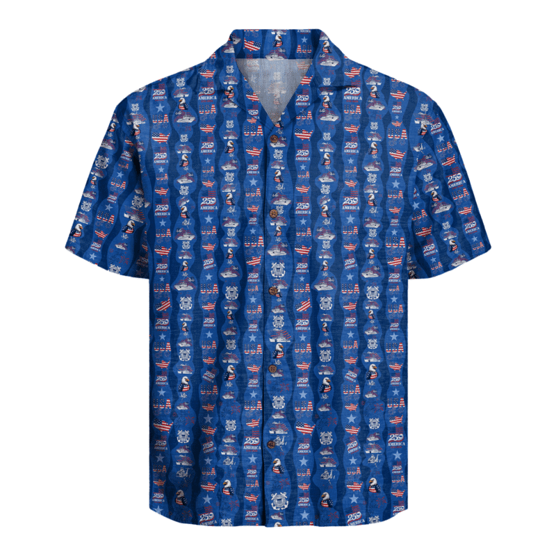 US Coast Guard – America 250th Anniversary Hawaiian Shirt