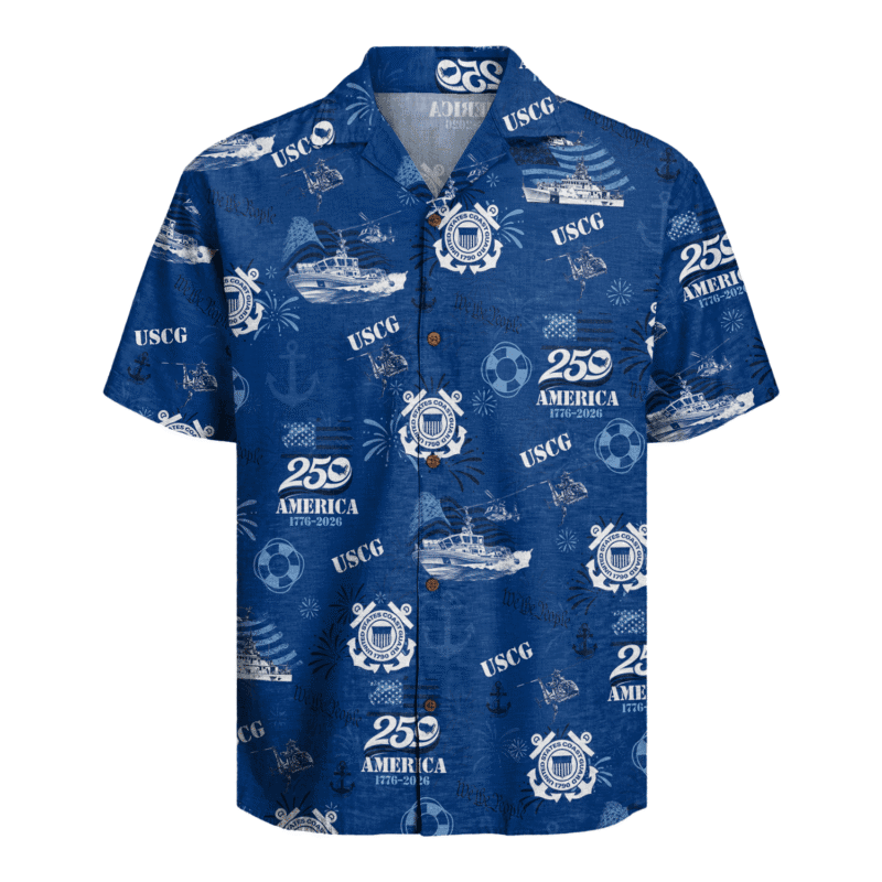US Coast Guard – America 250th Anniversary Hawaiian Shirt