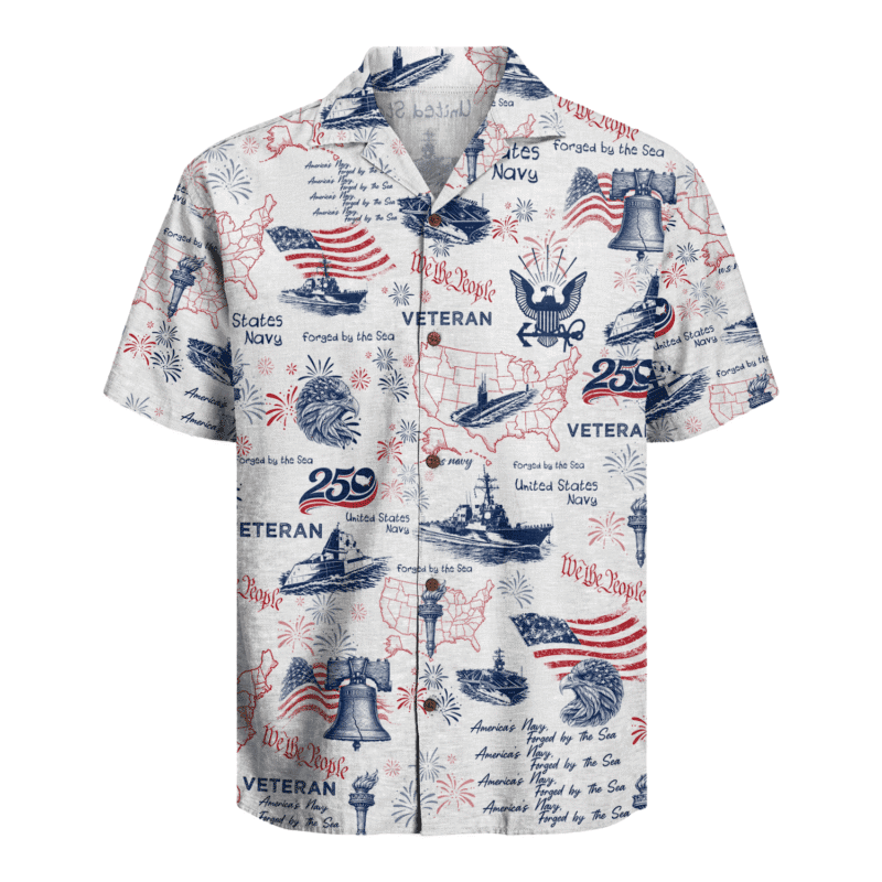 US Navy - America 250th Anniversary Hawaiian Shirt