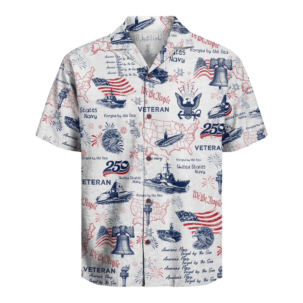 US Navy - America 250th Anniversary Hawaiian Shirt