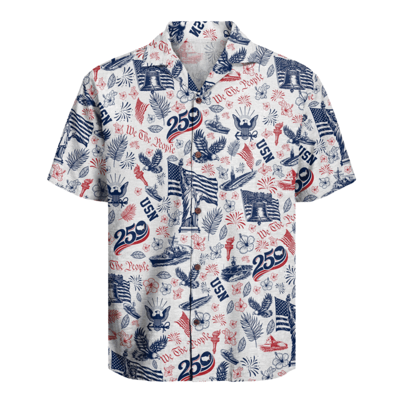 US Navy - America 250th Anniversary Hawaiian Shirt