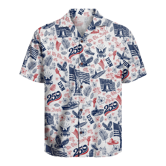 US Navy - America 250th Anniversary Hawaiian Shirt