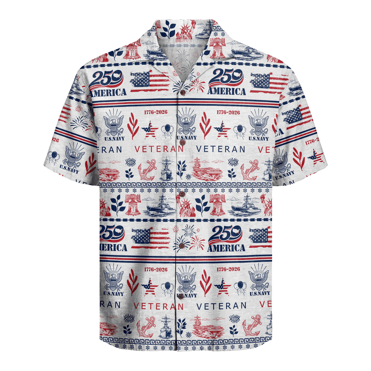 US Navy - America 250th Anniversary Hawaiian Shirt