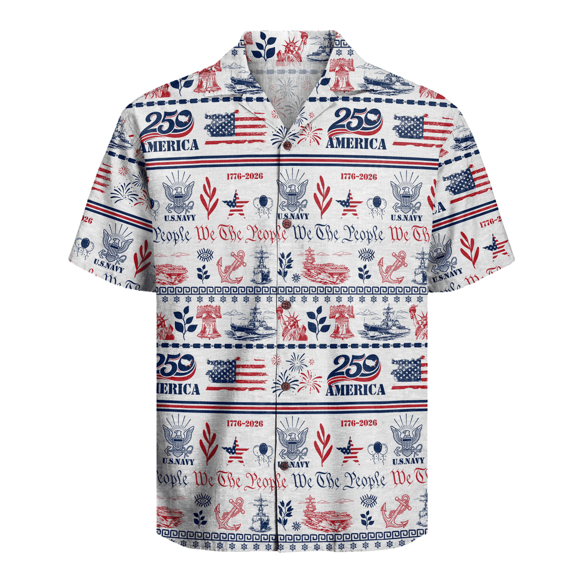 US Navy - America 250th Anniversary Hawaiian Shirt