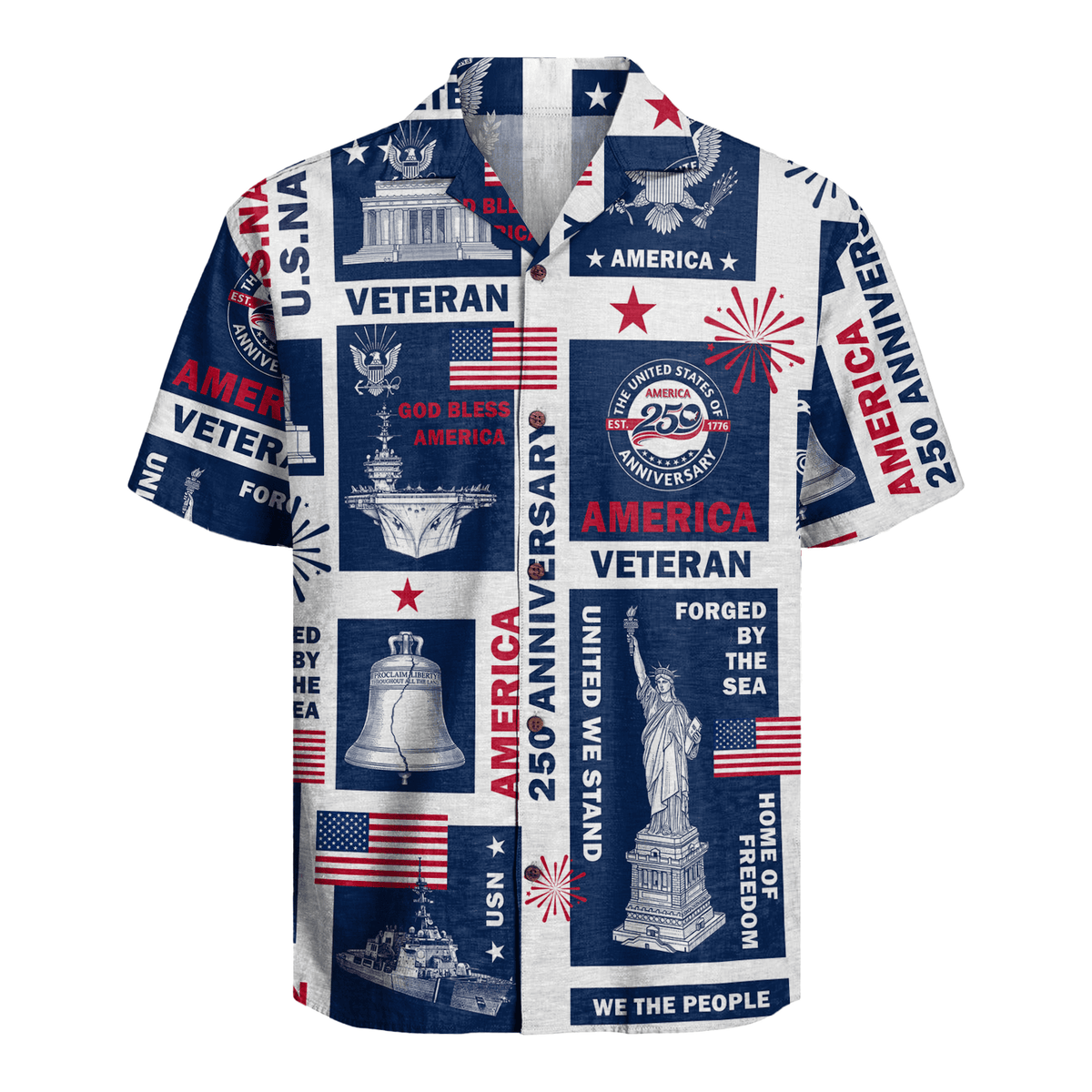 US Navy - America 250th Anniversary Hawaiian Shirt