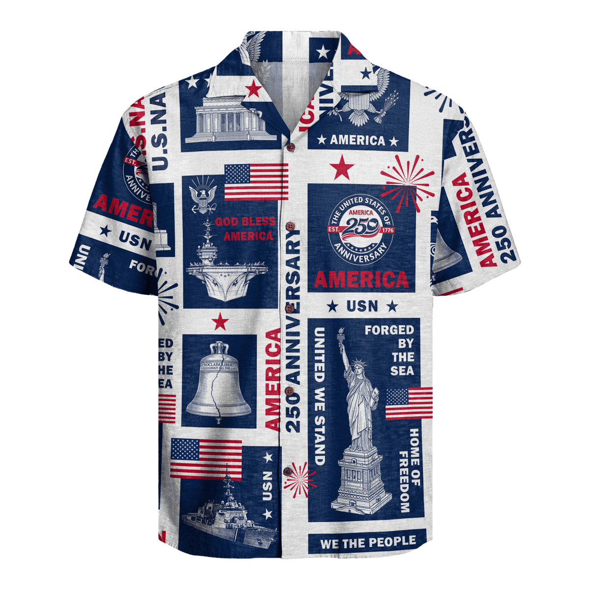 US Navy - America 250th Anniversary Hawaiian Shirt