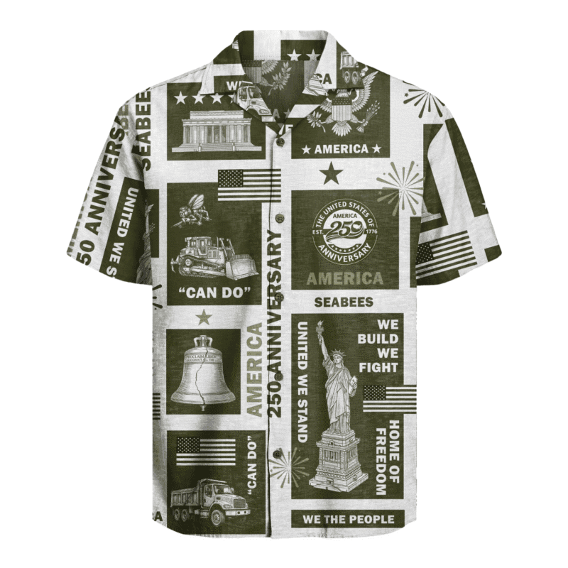 US Seabees - America 250th Anniversary Hawaiian Shirt