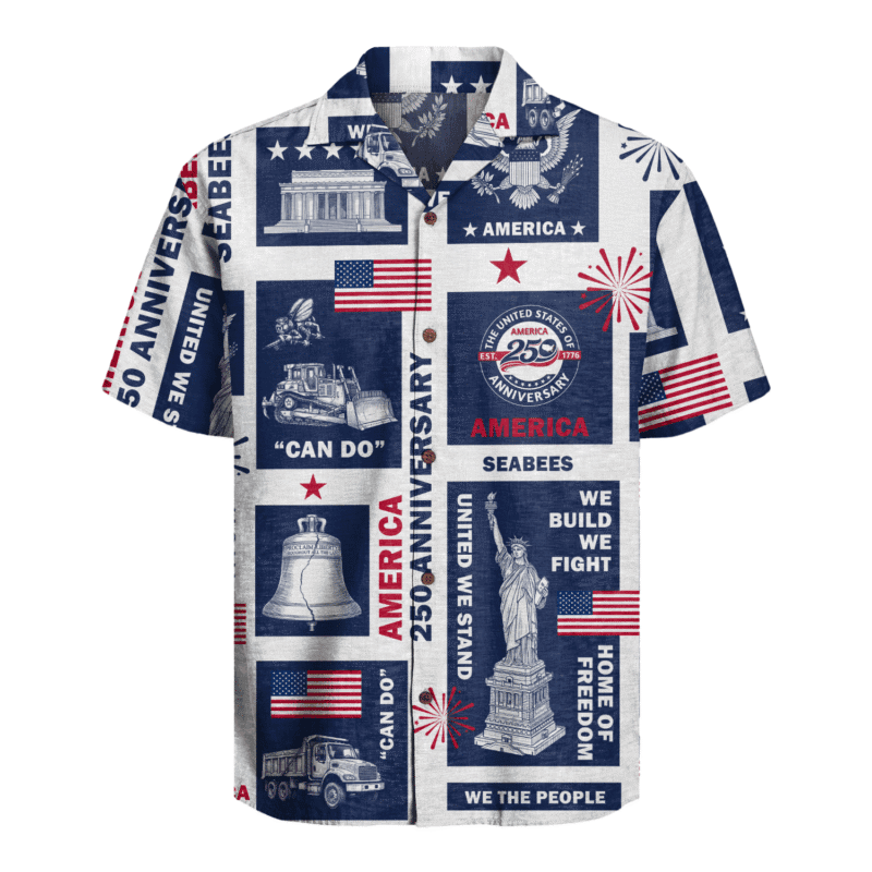 US Seabees - America 250th Anniversary Hawaiian Shirt