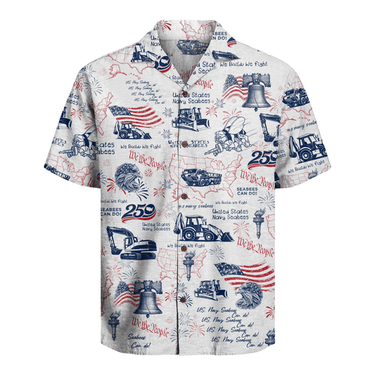 US Seabees - America 250th Anniversary Hawaiian Shirt