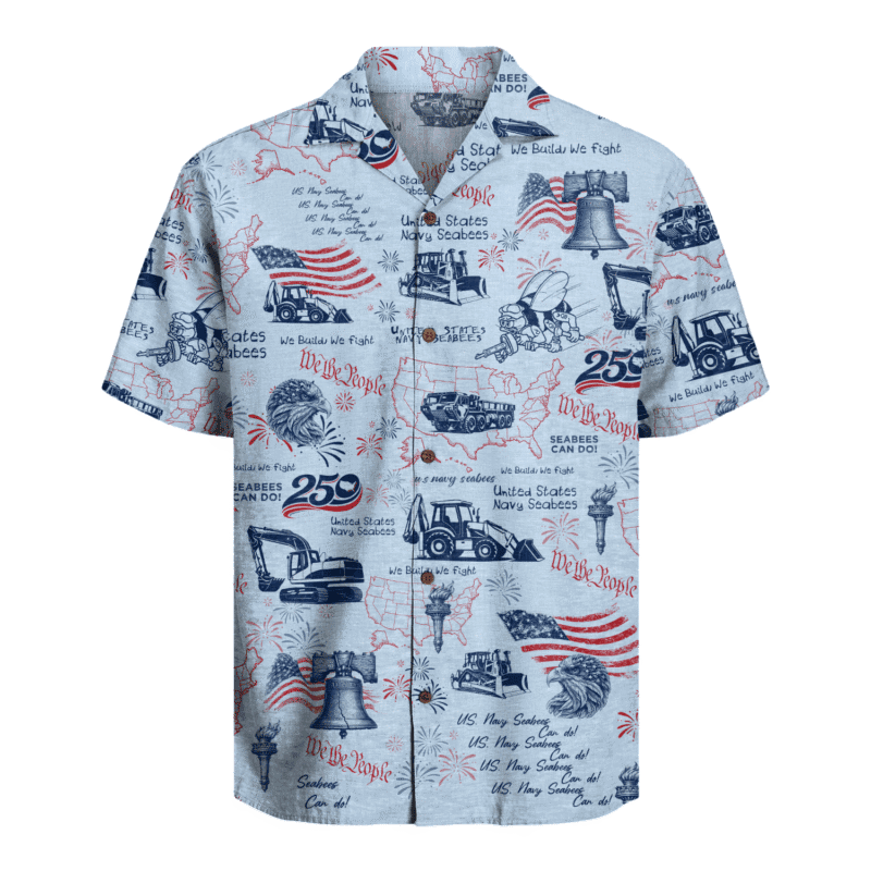US Seabees - America 250th Anniversary Hawaiian Shirt
