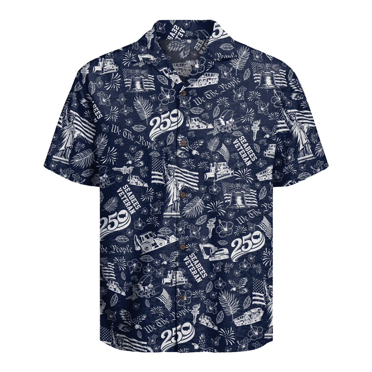 US Seabees Veteran- America 250th Anniversary Hawaiian Shirt