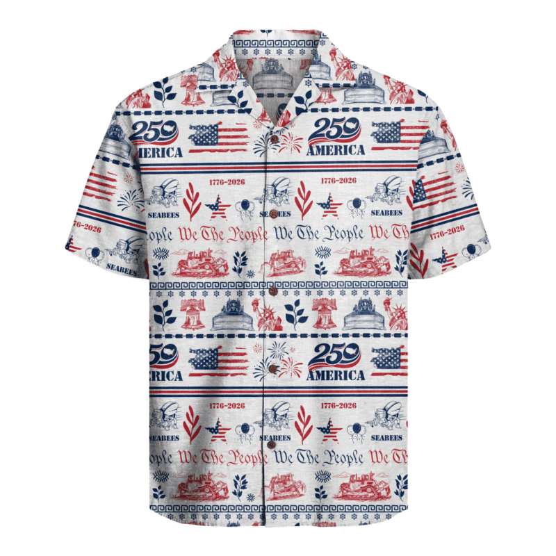 US Seabees - America 250th Anniversary Hawaiian Shirt