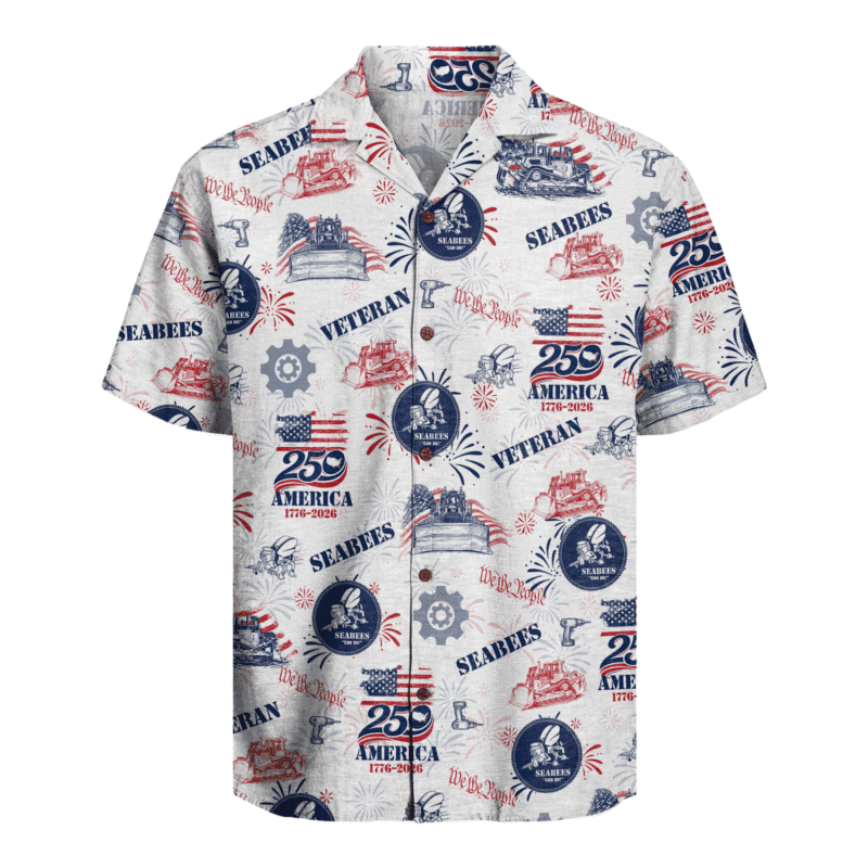 US Seabees Veteran - America 250th Anniversary Hawaiian Shirt