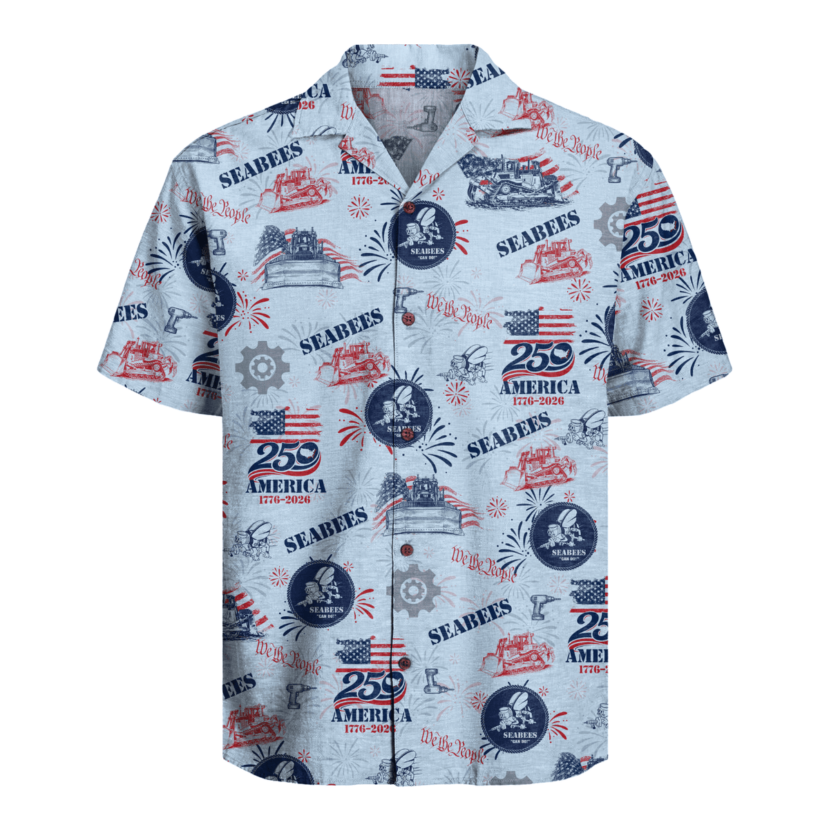 US Seabees - America 250th Anniversary Hawaiian Shirt