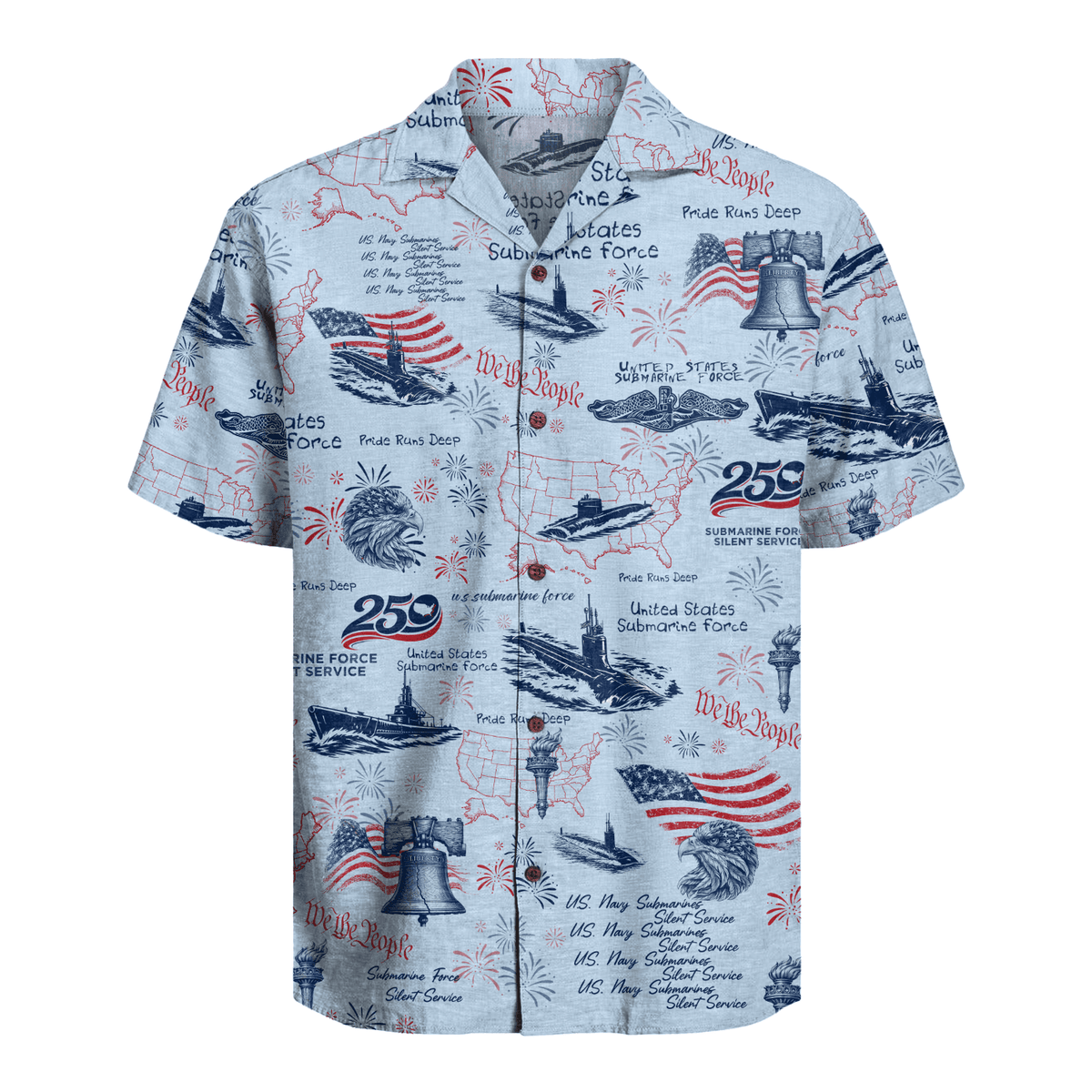 US Submarine - America 250th Anniversary Hawaiian Shirt