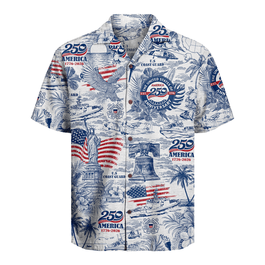 US Coast Guard – America 250th Anniversary Hawaiian Shirt
