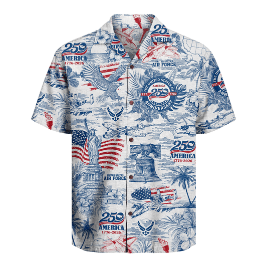 US Air Force – America 250th Anniversary Hawaiian Shirt