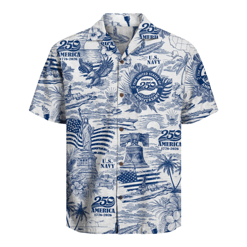 US Navy - America 250th Anniversary Hawaiian Shirt