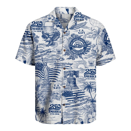 US Navy - America 250th Anniversary Hawaiian Shirt