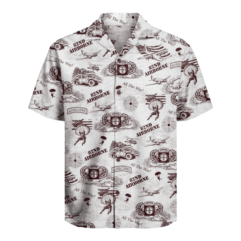 US Army - 82nd AirBorne Division Hawaiian Shirt