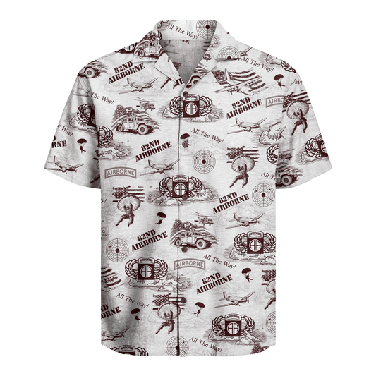 US Army - 82nd AirBorne Division Hawaiian Shirt