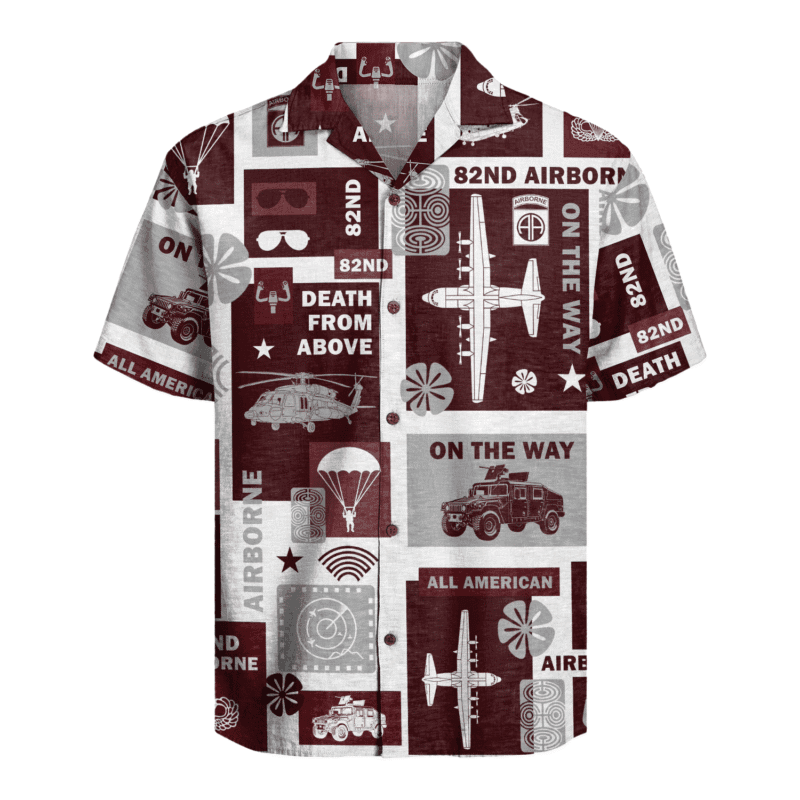 US Army - 82nd AirBorne Division Hawaiian Shirt