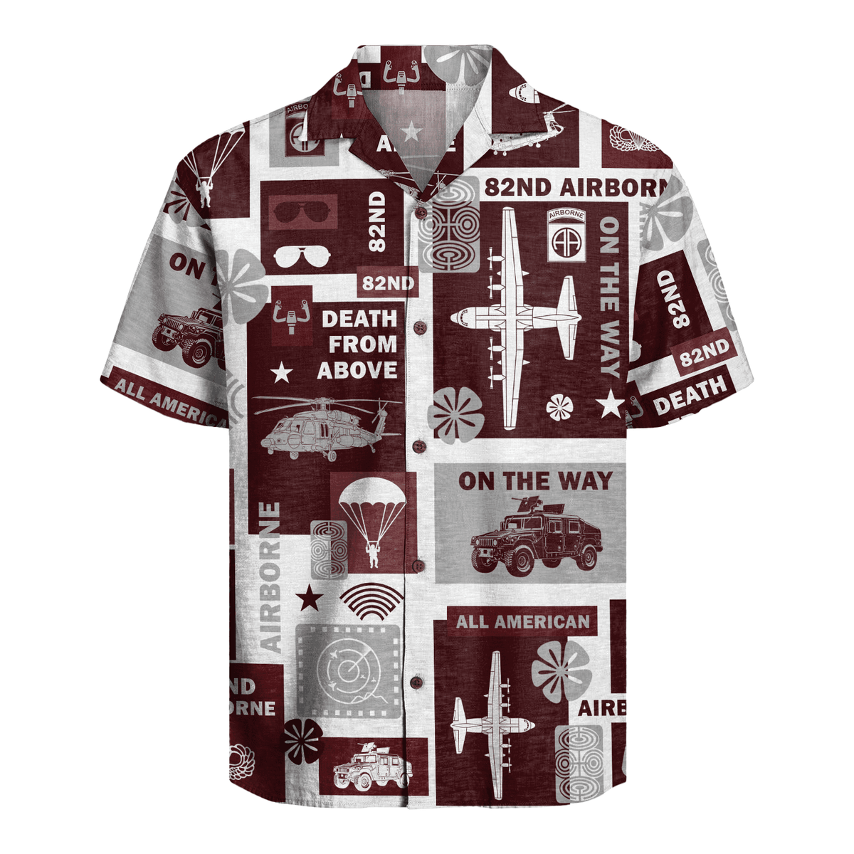 US Army - 82nd AirBorne Division Hawaiian Shirt