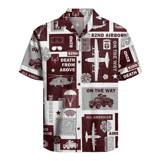 US Army - 82nd AirBorne Division Hawaiian Shirt