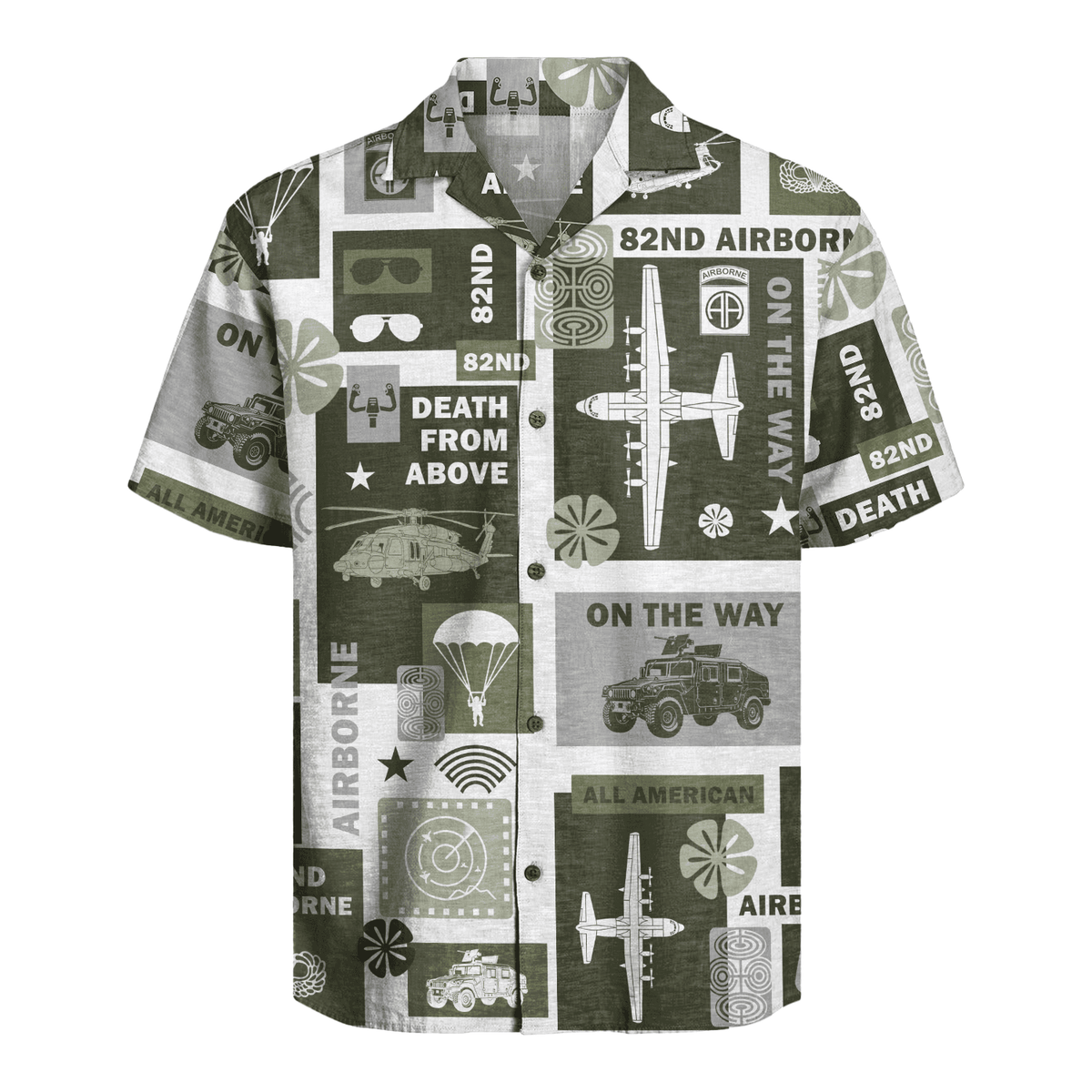 US Army - 82nd AirBorne Division Hawaiian Shirt