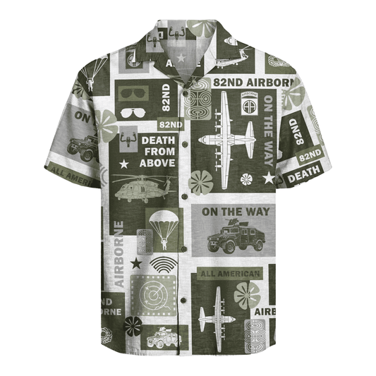 US Army - 82nd AirBorne Division Hawaiian Shirt