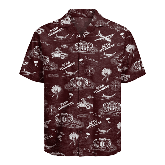 US Army - 82nd AirBorne Division Hawaiian Shirt