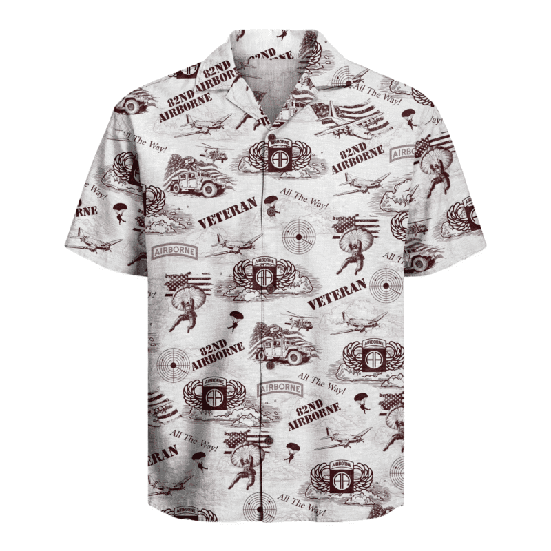 US Army - 82nd AirBorne Division Veteran Hawaiian Shirt