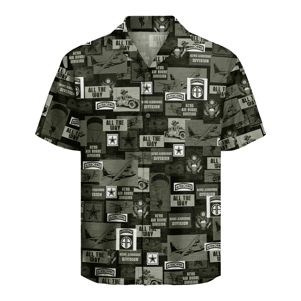 US Army - 82nd AirBorne Division Hawaiian Shirt