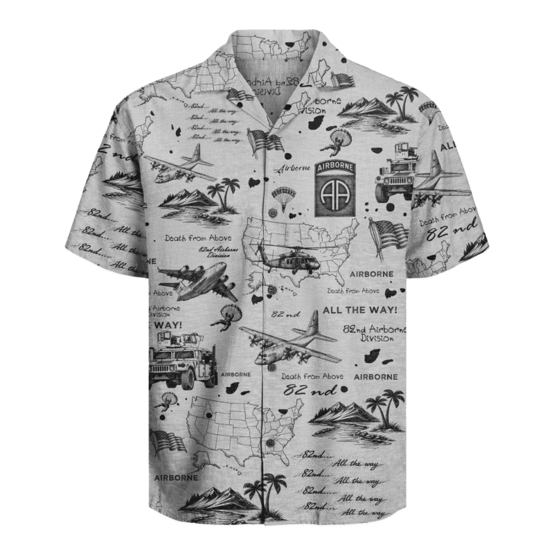 US Army - 82nd AirBorne Division Hawaiian Shirt