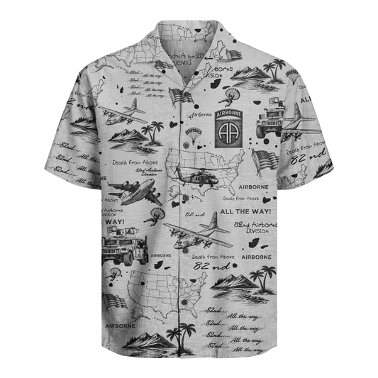 US Army - 82nd AirBorne Division Hawaiian Shirt