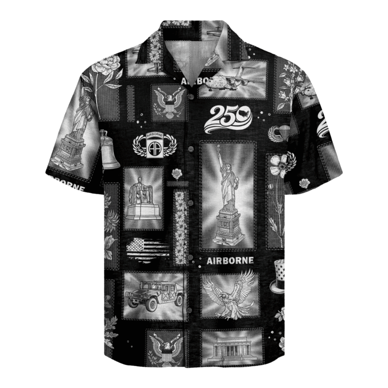 US Army 82nd Airborne - America 250th Hawaiian Shirt