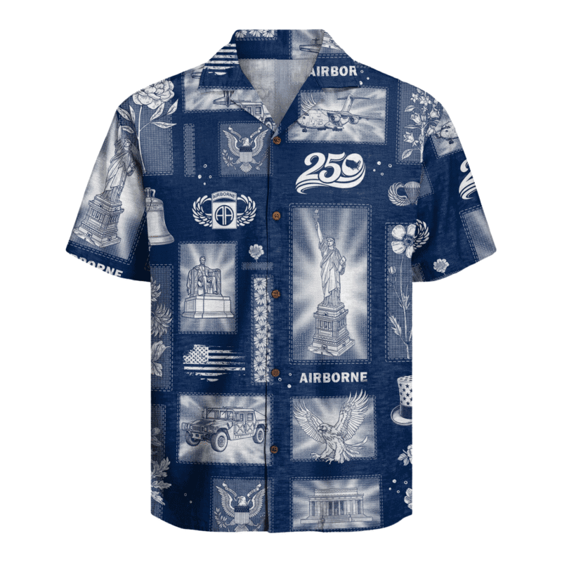 US Army 82nd Airborne - America 250th Hawaiian Shirt